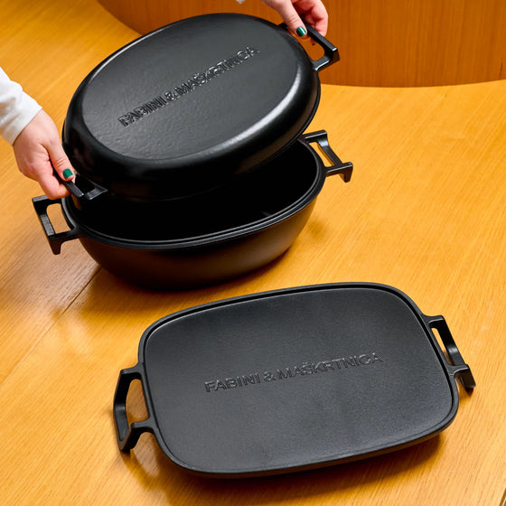 Pekáč FABINI & Maškrtnica - Smaltovaný liatinový pekáč na chlieb