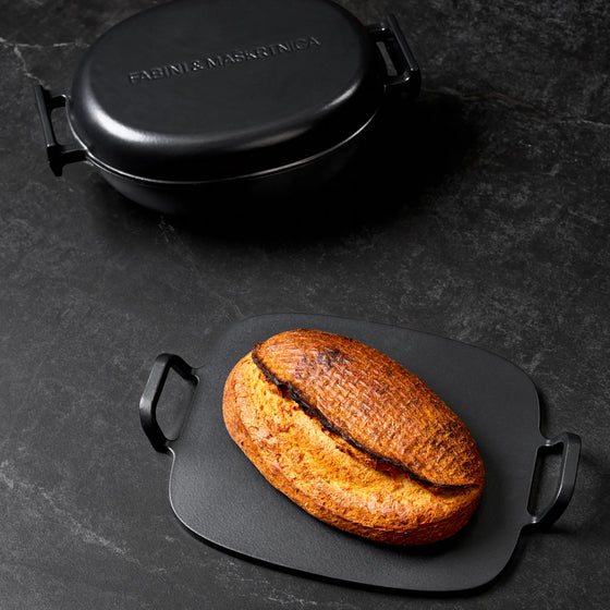 Tál FABINI & Maškrtnica - Smaltovaný liatinový tál na pečenie