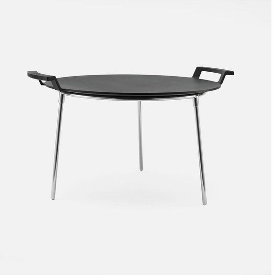 Sada na oheň FABINI & FUEGO, ø 41 cm, 6 dielov - Liatinový tál, ocelový rošt a skruž