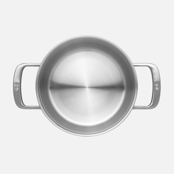 Hrniec FABINI & Pohlreich, ø 20 cm (3 l) - Nerezový beznitový hrniec z päťvrstvovej nerezovej ocele s pokrievkou