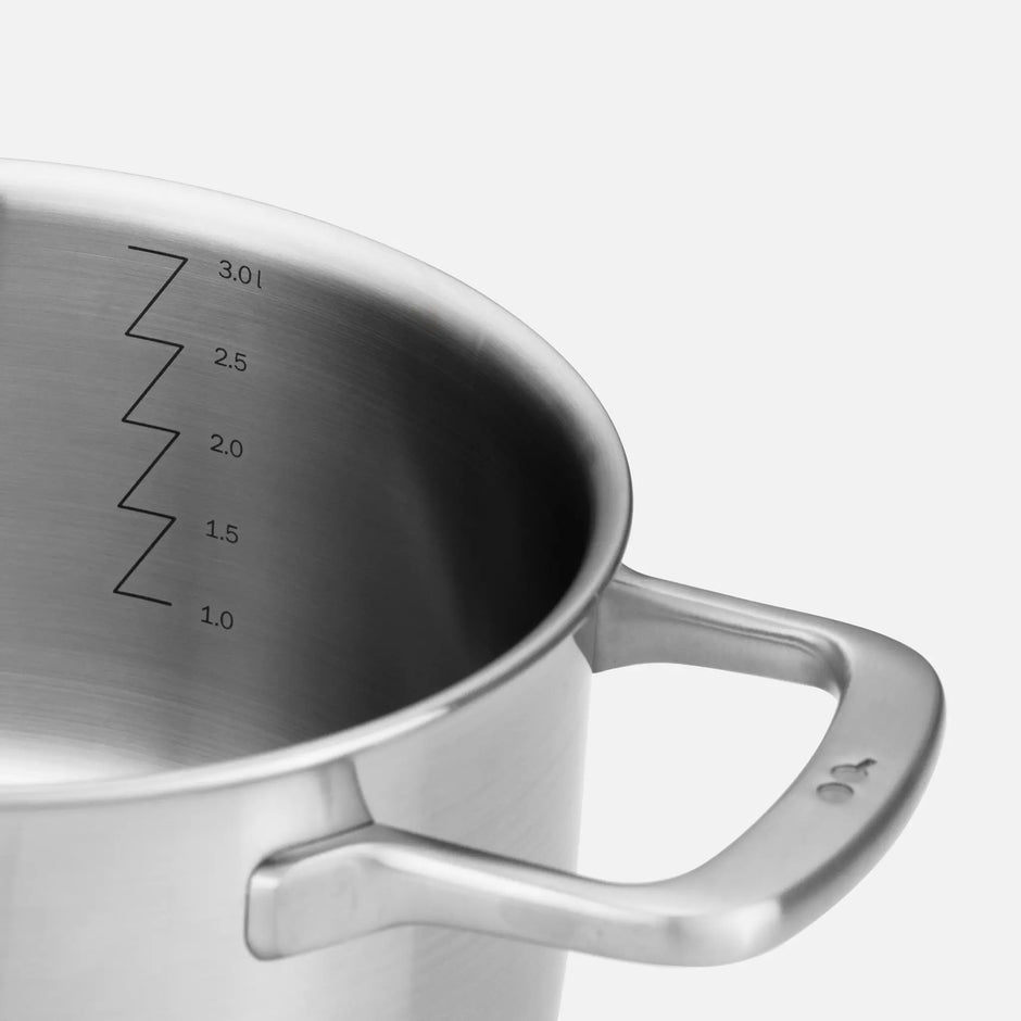 Hrniec FABINI & Pohlreich, ø 20 cm (3 l) - Nerezový beznitový hrniec z päťvrstvovej nerezovej ocele s pokrievkou