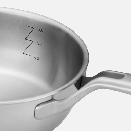 Kónická rajnica FABINI & Pohlreich, ø 20 cm (1,5 l) - Nerezový rajnica z päťvrstvovej nerezovej ocele s pokrievkou