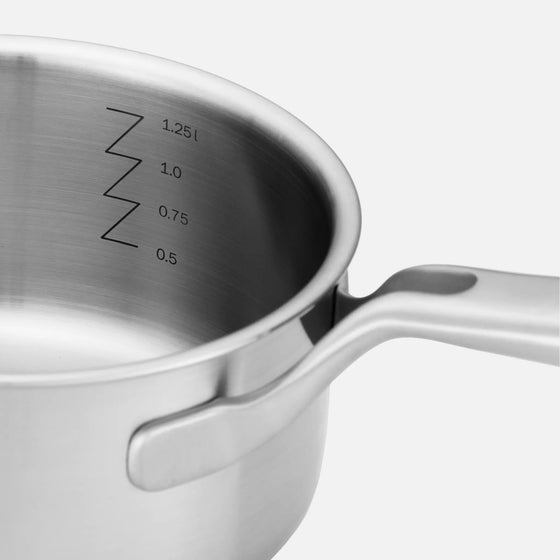 Rajnica FABINI & Pohlreich, ø 16 cm (1,2 l) - Nerezová beznitová rajnica z päťvrstvovej nerezovej ocele s pokrievkou