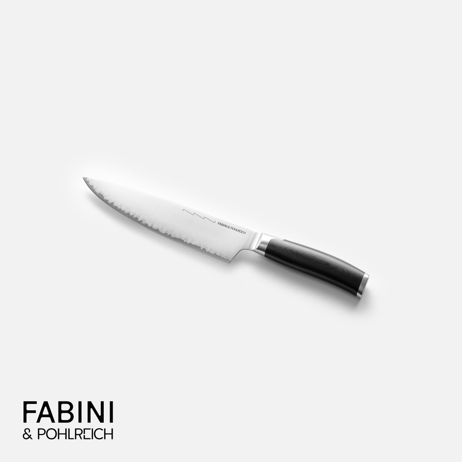 Veľký kuchársky nôž FABINI & Pohlreich, 20 cm - Kovaný nôž z trojvrstvovej japonskej ocele
