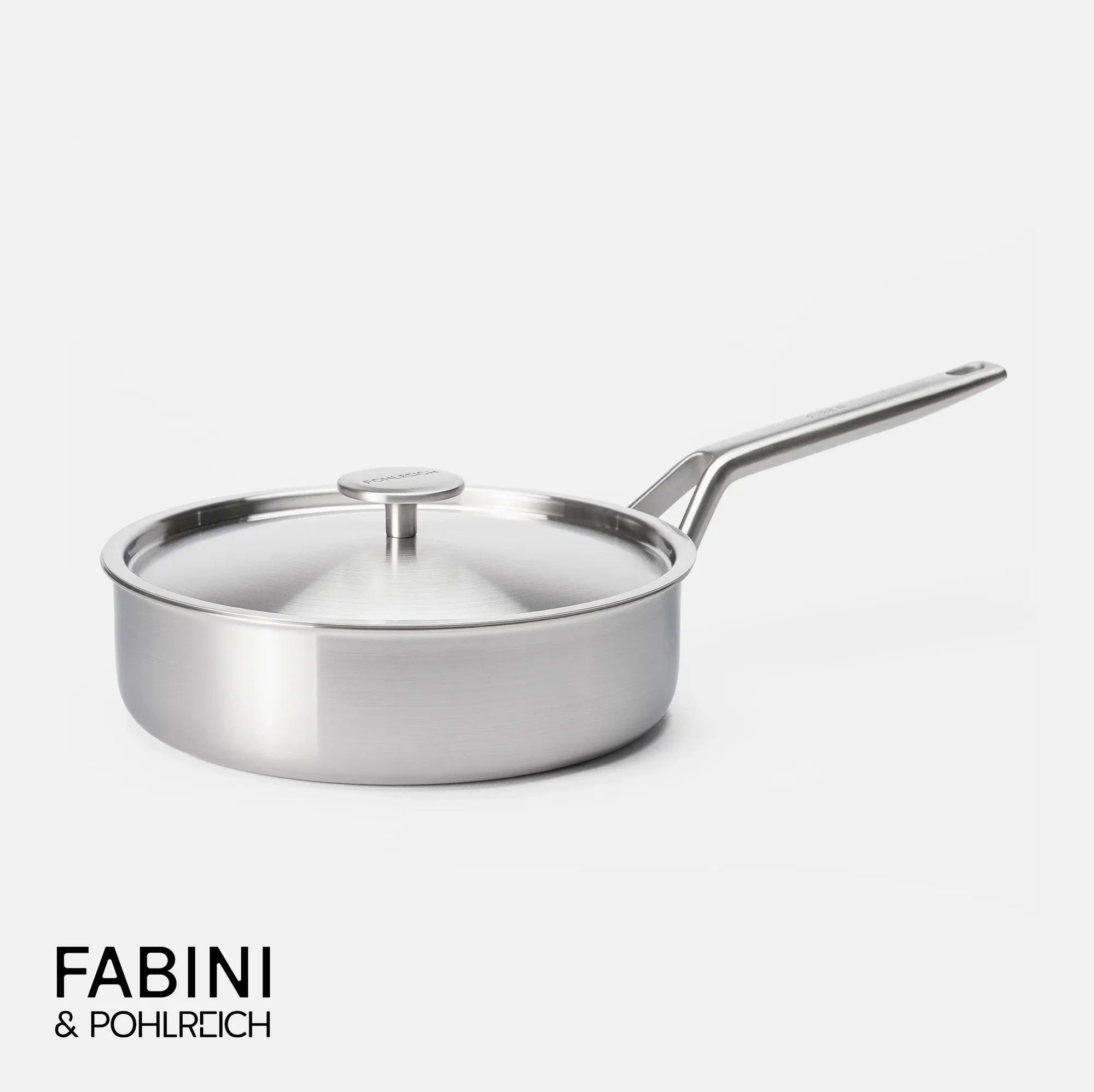 Hlboká panvica FABINI & Pohlreich 2.0, ø 24 cm (2,5 l) - Nerezová beznitová hlboká panvica z viacvrstvovej nerezovej ocele s pokrievkou