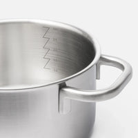 Hrniec FABINI & Pohlreich 2.0, ø 20 cm (3 l) - Nerezový beznitový hrniec z viacvrstvovej nerezovej ocele s pokrievkou