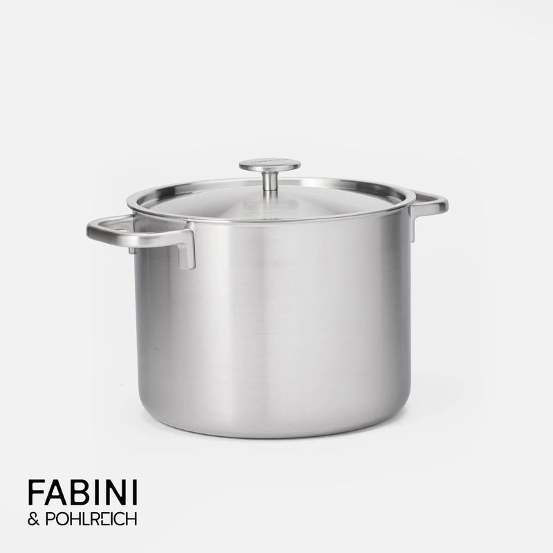 Hrniec FABINI & Pohlreich 2.0, ø 24 cm (8 l) - Nerezový beznitový hrniec z viacvrstvovej nerezovej ocele s pokrievkou