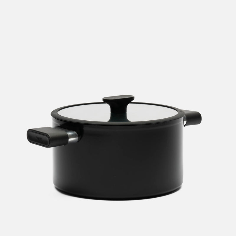 Kastról Meda 5.0 Economy, ø 24 cm (5,4 l) - Nepriľnavý kastról s keramickým povrchom s pokrievkou, čierny