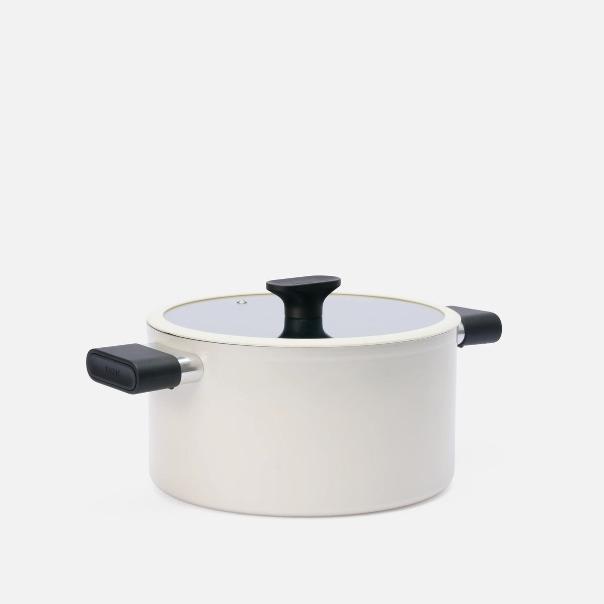 Kastról Meda 5.0 Economy, ø 24 cm (5,4 l) - Nepriľnavý kastról s keramickým povrchom s pokrievkou, krémový