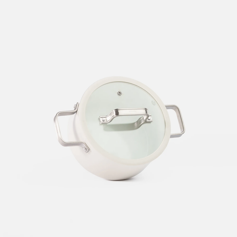 Hrniec Meda 5.0 Standard, ø 20 cm (2,6 l) - Nepriľnavý hrniec s keramickým povrchom s pokrievkou, krémový
