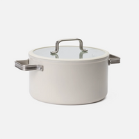 Kastról Meda 5.0 Standard, ø 24 cm (5,4 l) - Nepriľnavý kastról s keramickým povrchom s pokrievkou, krémový