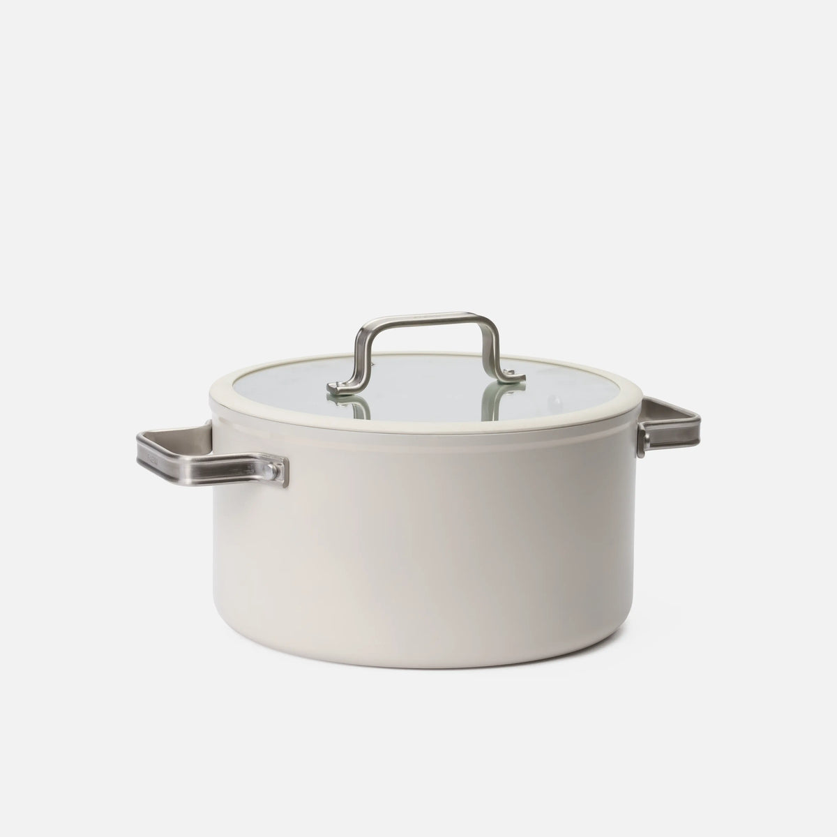 Kastról Meda 5.0 Standard, ø 24 cm (5,4 l) - Nepriľnavý kastról s keramickým povrchom s pokrievkou, krémový