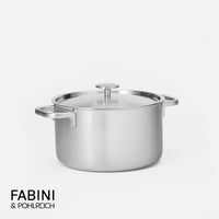 Kastról FABINI & Pohlreich 2.0, ø 24 cm (5,5 l) - Nerezový beznitový kastról z viacvrstvovej nerezovej ocele s pokrievkou