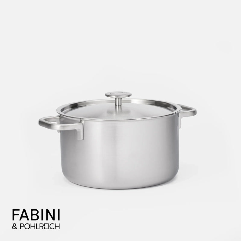 Kastról FABINI & Pohlreich 2.0, ø 24 cm (5,5 l) - Nerezový beznitový kastról z viacvrstvovej nerezovej ocele s pokrievkou
