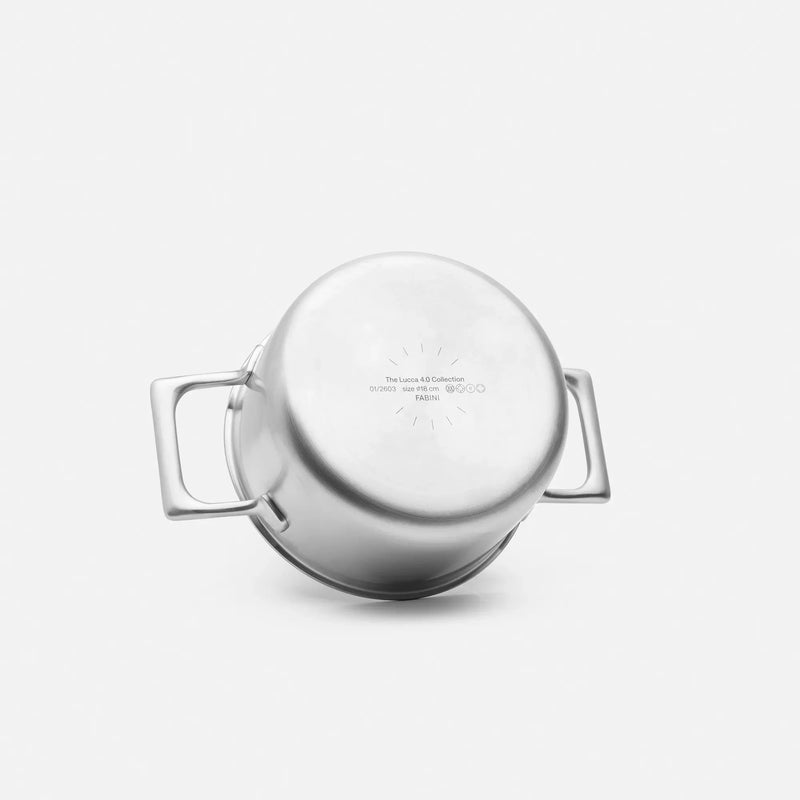 Kastról Lucca 4.0 Pro, ø 18 cm (2 l) - Nerezový beznitový kastról z viacvrstvovej nerezovej ocele s pokrievkou