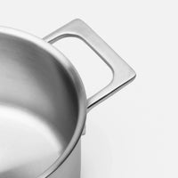 Kastról Lucca 4.0 Pro, ø 18 cm (2 l) - Nerezový beznitový kastról z viacvrstvovej nerezovej ocele s pokrievkou