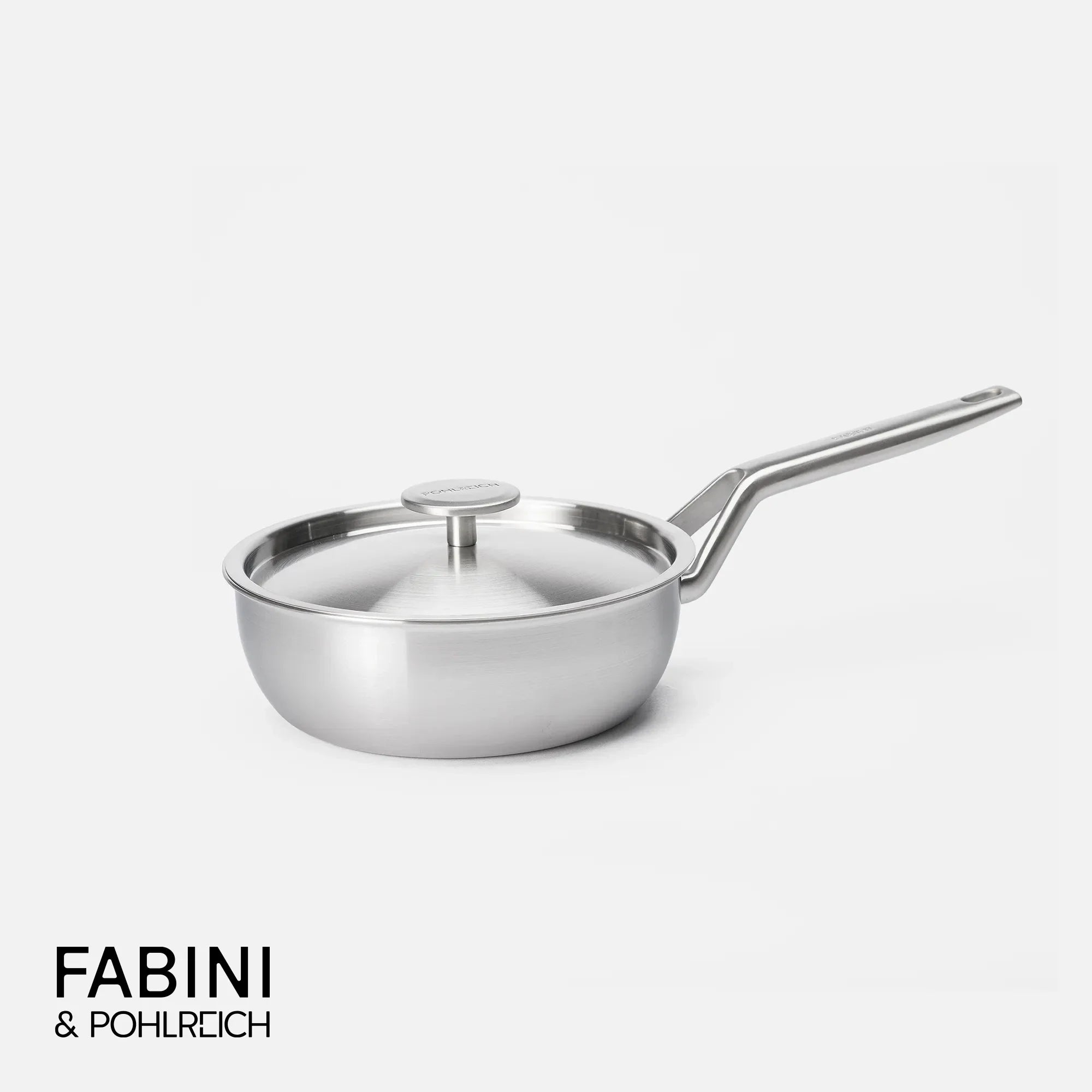 Kónická rajnica FABINI & Pohlreich 2.0, ø 20 cm (1,5 l) - Nerezová beznitová rajnica z viacvrstvovej nerezovej ocele s pokrievkou