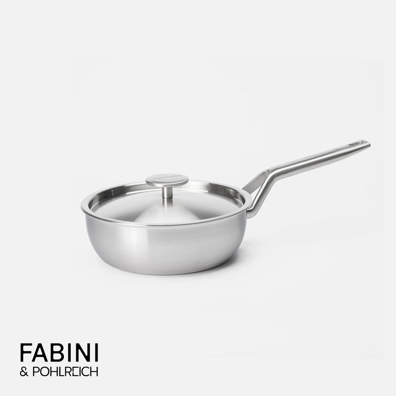 Kónická rajnica FABINI & Pohlreich 2.0, ø 20 cm (1,5 l) - Nerezová beznitová rajnica z viacvrstvovej nerezovej ocele s pokrievkou