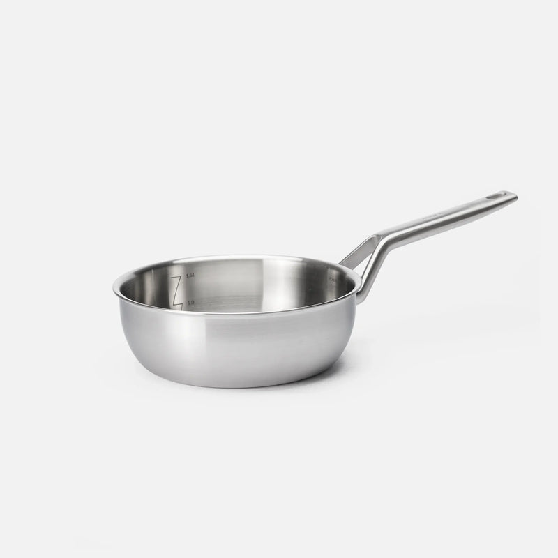 Kónická rajnica FABINI & Pohlreich 2.0, ø 20 cm (1,5 l) - Nerezová beznitová rajnica z viacvrstvovej nerezovej ocele s pokrievkou