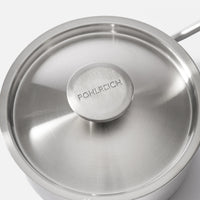 Kónická rajnica FABINI & Pohlreich 2.0, ø 20 cm (1,5 l) - Nerezová beznitová rajnica z viacvrstvovej nerezovej ocele s pokrievkou