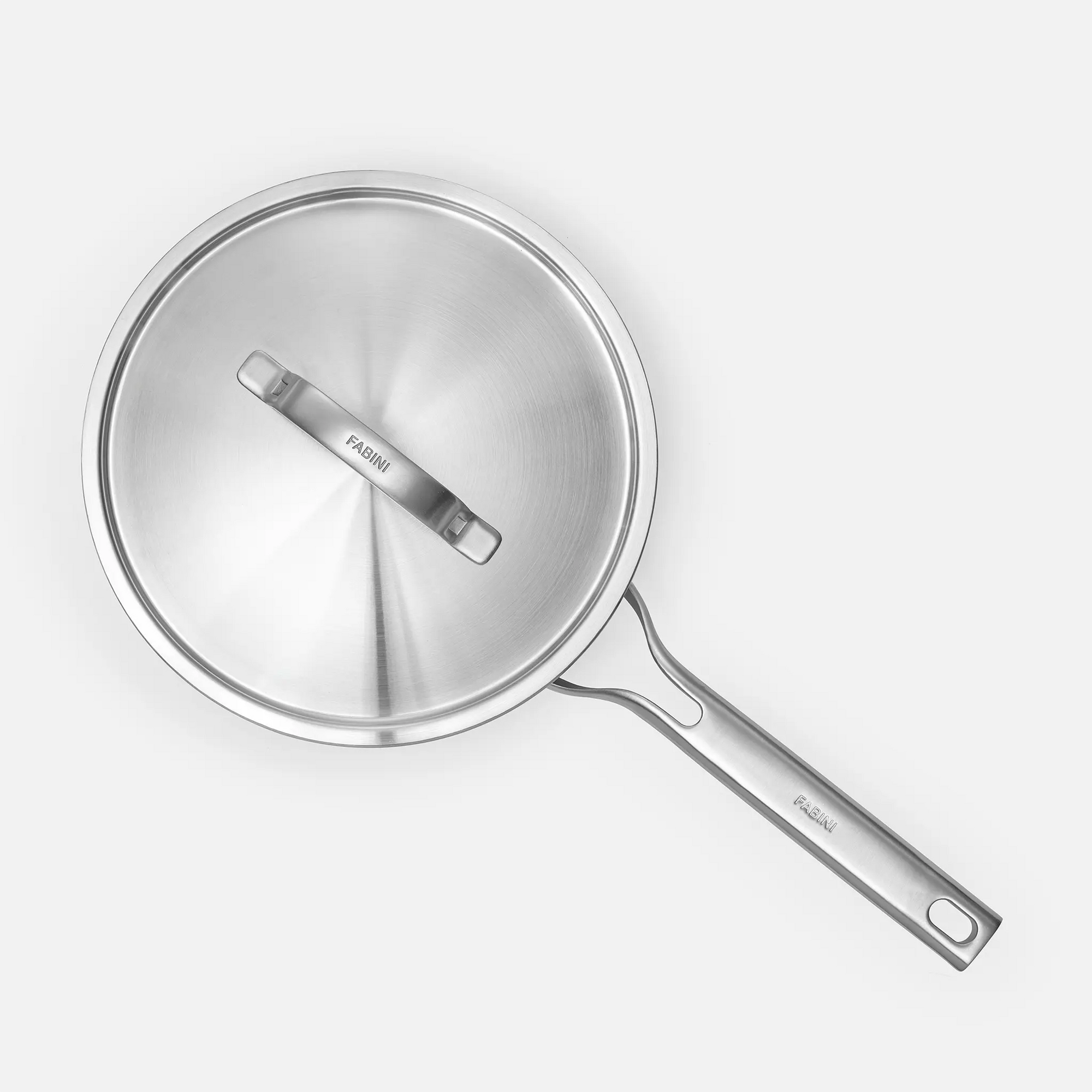 Hlboká panvica Lucca 3.0, ø 24 cm (2,5 l) - Nerezová beznitová panvica z viacvrstvovej nerezovej ocele s pokrievkou