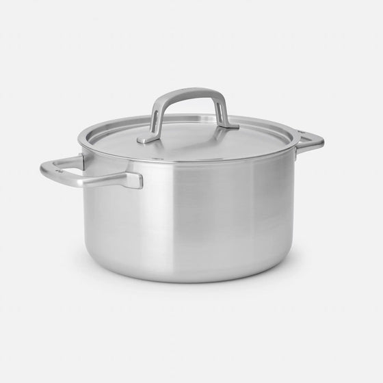 Kastról Lucca 3.0, ø 24 cm (5,5 l) - Nerezový beznitový kastról z viacvrstvovej nerezovej ocele s pokrievkou