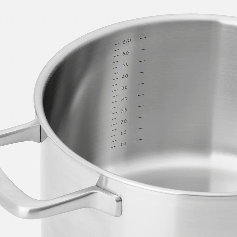 Kastról Lucca 3.0, ø 24 cm (5,5 l) - Nerezový beznitový kastról z viacvrstvovej nerezovej ocele s pokrievkou