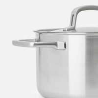 Kastról Lucca 3.0, ø 24 cm (5,5 l) - Nerezový beznitový kastról z viacvrstvovej nerezovej ocele s pokrievkou
