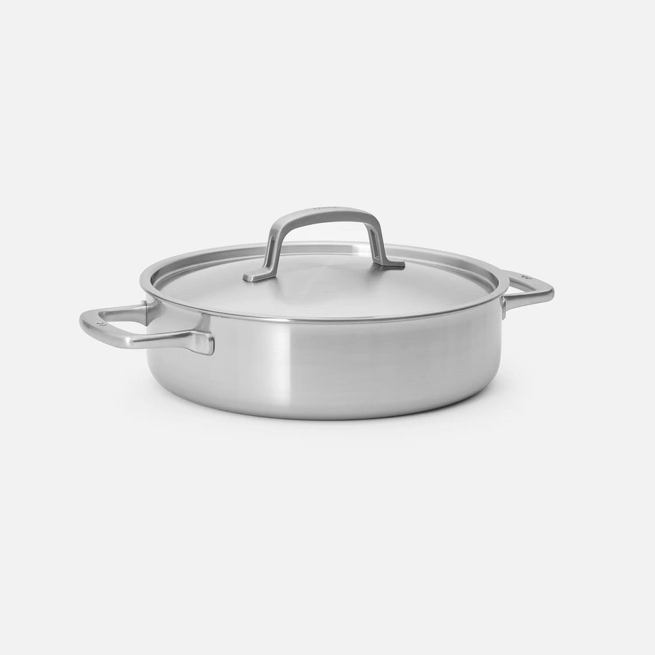 Tegame panvica Lucca 3.0, ø 28 cm (4l) - Nerezová beznitová panvica z viacvrstvovej nerezovej ocele s pokrievkou