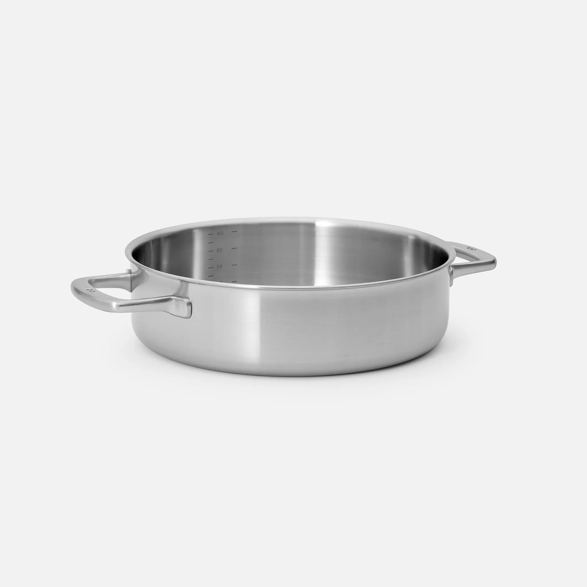 Tegame panvica Lucca 3.0, ø 28 cm (4l) - Nerezová beznitová panvica z viacvrstvovej nerezovej ocele s pokrievkou