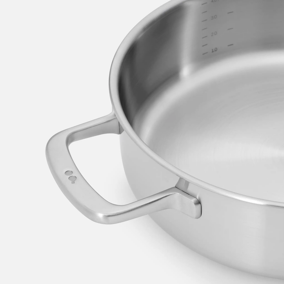 Tegame panvica Lucca 3.0, ø 28 cm (4l) - Nerezová beznitová panvica z viacvrstvovej nerezovej ocele s pokrievkou