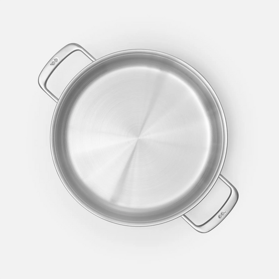 Tegame panvica Lucca 3.0, ø 28 cm (4l) - Nerezová beznitová panvica z viacvrstvovej nerezovej ocele s pokrievkou