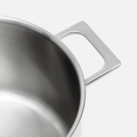 Hrniec Lucca 4.0 Pro, ø 24 cm (8 l) - Nerezový beznitový hrniec z viacvrstvovej nerezovej ocele s pokrievkou
