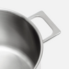 Beznitový kastról Lucca 4.0 z viacvrstvovej nerezovej ocele s pokrievkou Ø 24 cm (5,5 l)