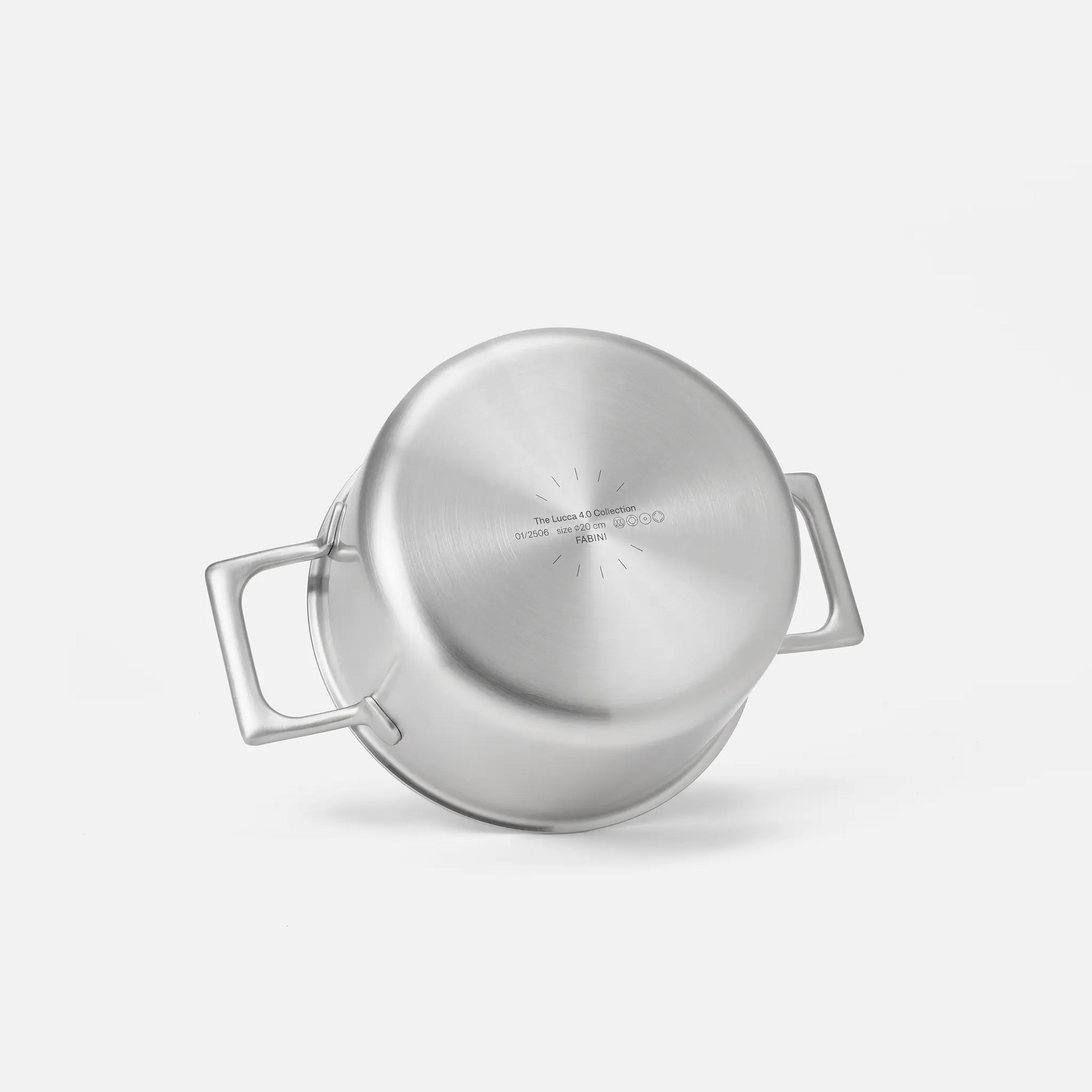 Hrniec Lucca 4.0 Pro, ø 20 cm (3 l) - Nerezový beznitový hrniec z viacvrstvovej nerezovej ocele s pokrievkou