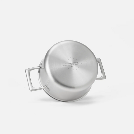 Hrniec Lucca 4.0 Pro, ø 20 cm (3 l) - Nerezový beznitový hrniec z viacvrstvovej nerezovej ocele s pokrievkou