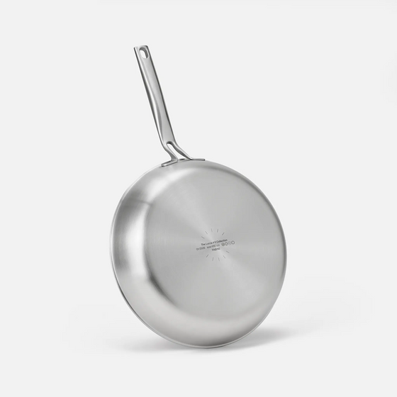 Panvica Lucca 4.0 Pro, ø 30 cm - Nerezová beznitová panvica z viacvrstvovej nerezovej ocele bez pokrievky