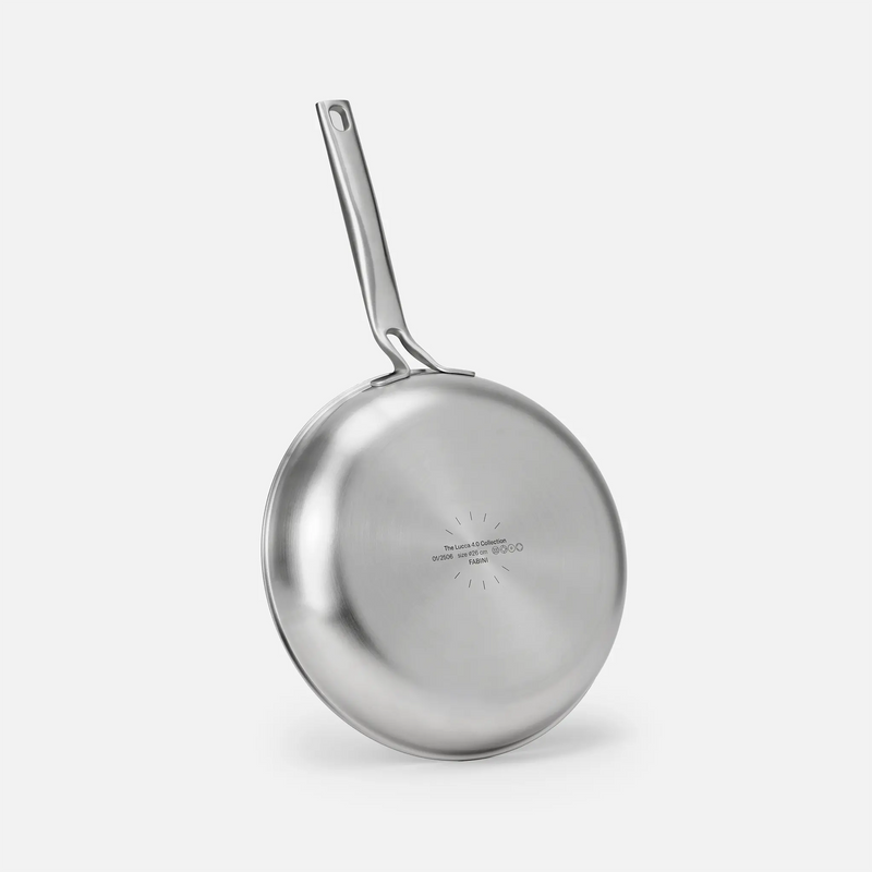 Sada panvíc Lucca 4.0 Pro, ø 26 cm + ø 30 cm, 2 diely - Nepriľnavé nerezové beznitové panvice s keramickým povrchom z viacvrstvovej nerezovej ocele