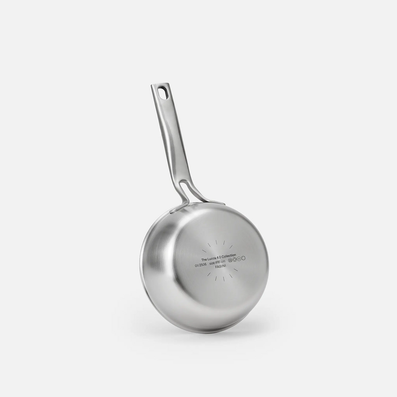 Kónická rajnica Lucca 4.0 Pro, ø 16 cm (0,8 l) - Nerezová beznitová rajnica z viacvrstvovej nerezovej ocele s pokrievkou