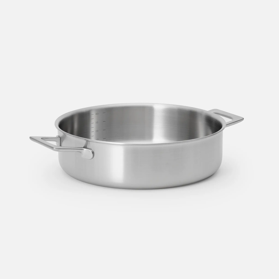 Tegame panvica Lucca 4.0 Pro, ø 28 cm (4 l) - Nerezová beznitová panvica z viacvrstvovej nerezovej ocele s pokrievkou