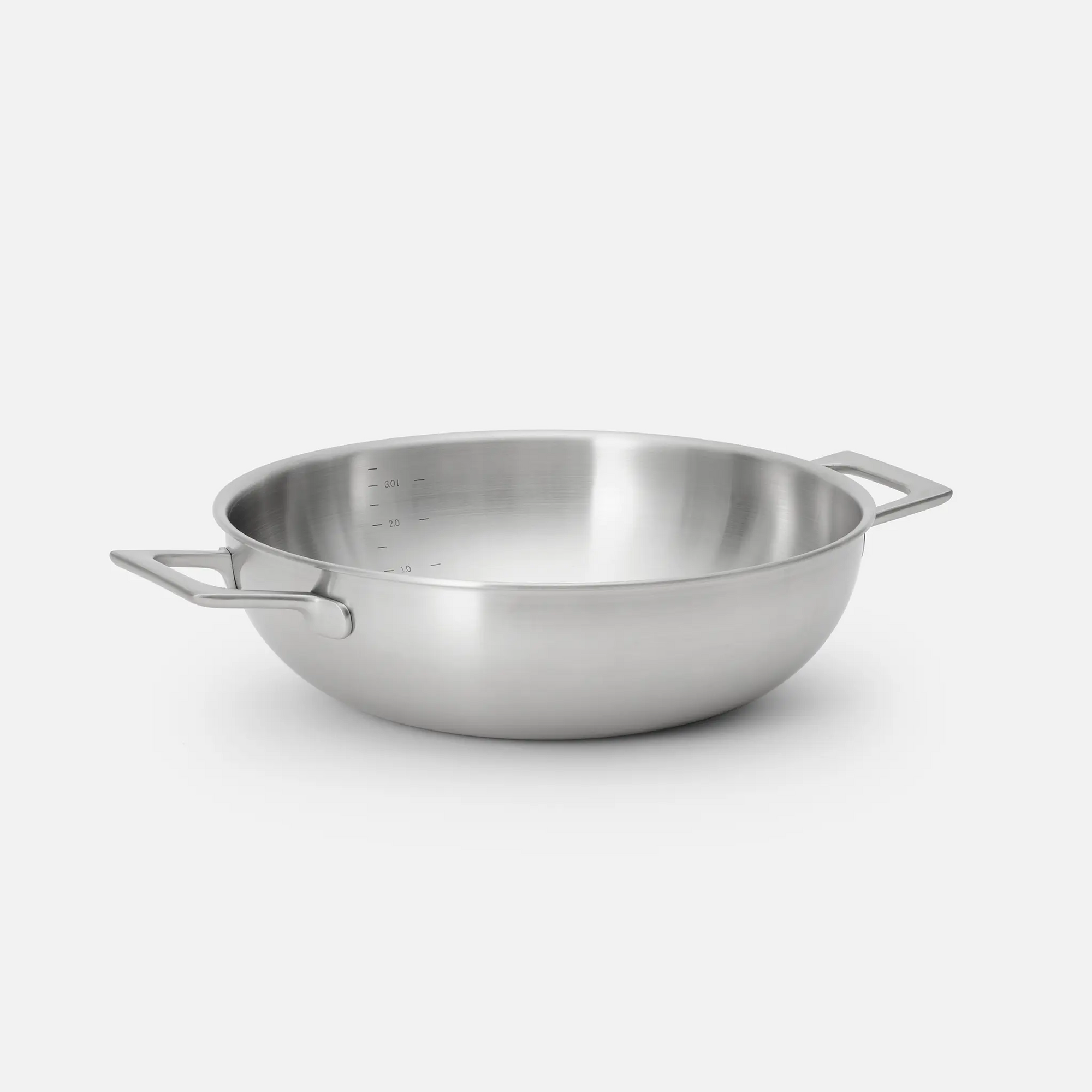 Kónická tegame panvica Lucca 4.0 Pro, ø 28 cm (3,5 l) - Nerezová beznitová panvica z viacvrstvovej nerezovej ocele s pokrievkou