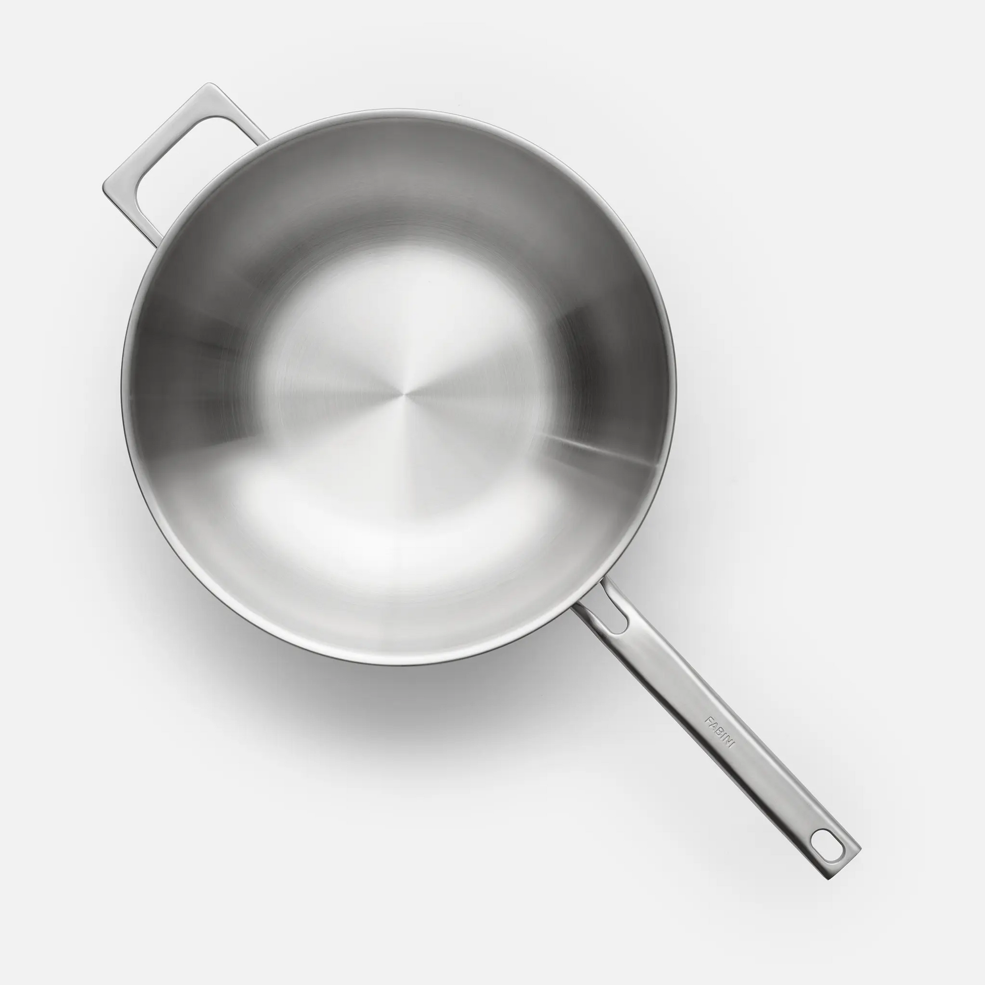 Wok panvica Lucca 4.0 Pro, ø 30 cm - Nerezová beznitová panvica z viacvrstvovej nerezovej ocele s pokrievkou