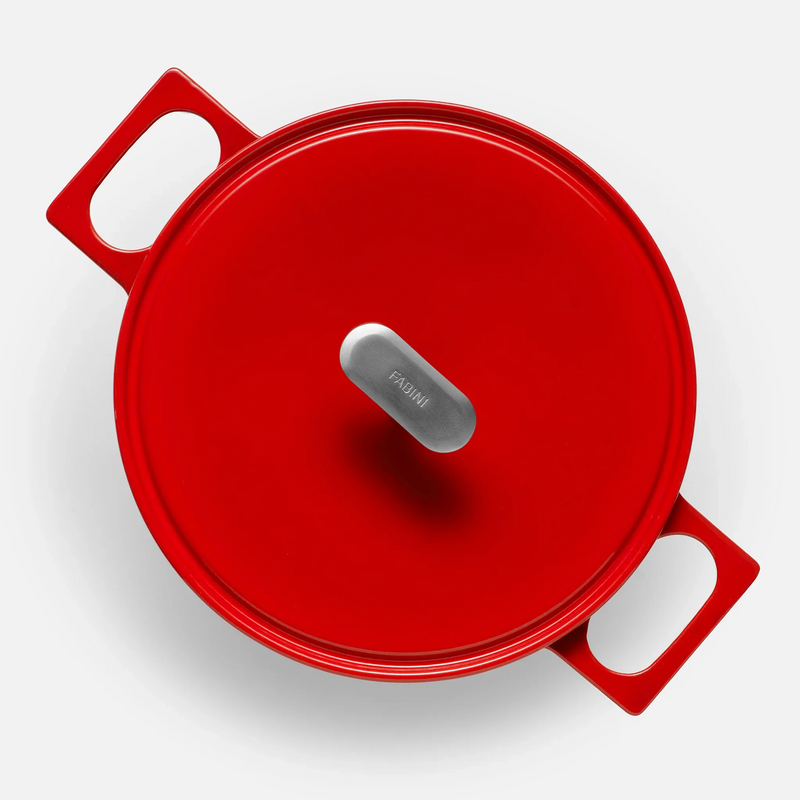 Kastról Mattia 3.0, ø 26 cm (5,5 l) - Smaltovaný liatinový kastról s pokrievkou, lesklý červený