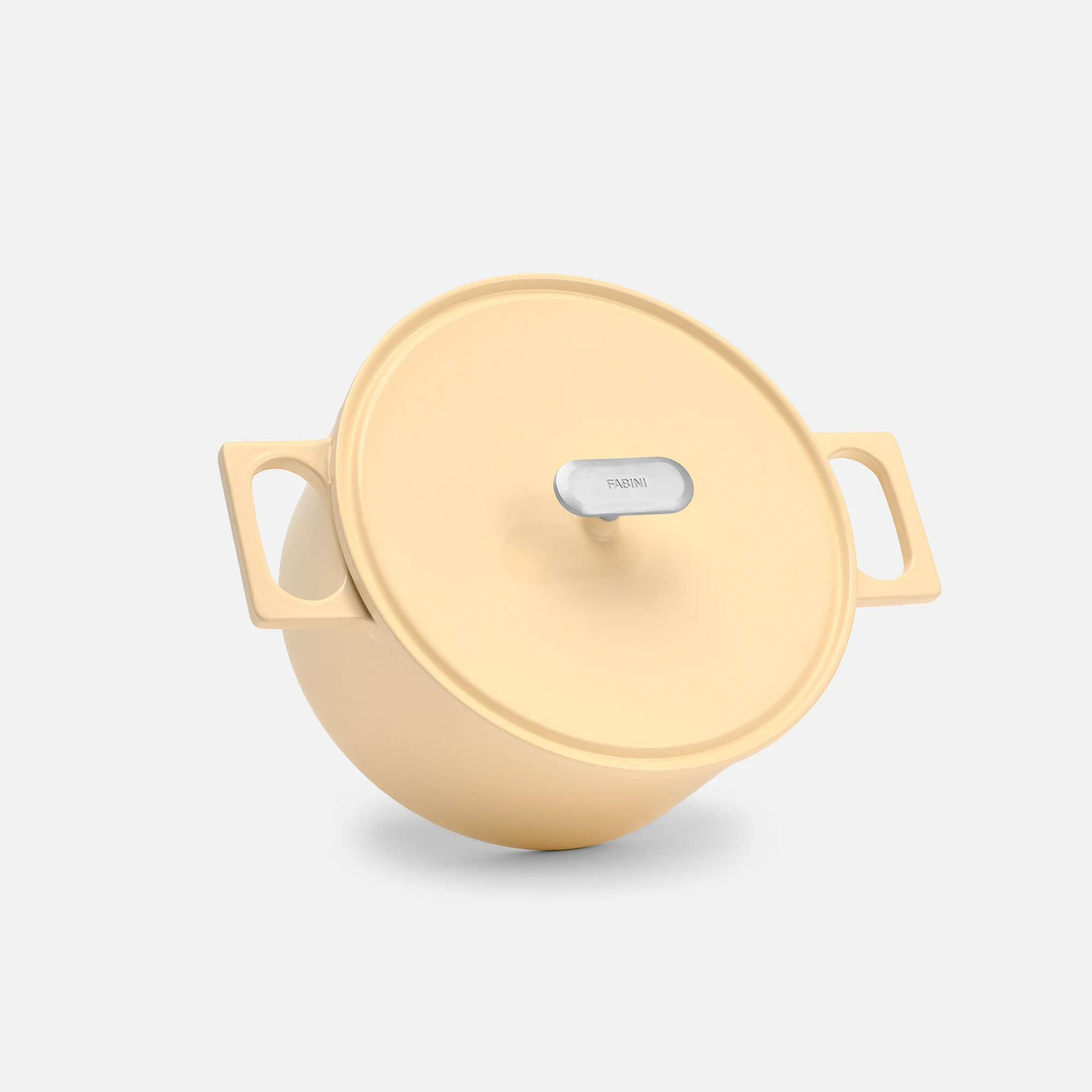 Kastról Mattia 3.0, ø 26 cm (5,5 l) - Smaltovaný liatinový kastról s pokrievkou, lesklý krémový