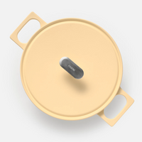 Kastról Mattia 3.0, ø 26 cm (5,5 l) - Smaltovaný liatinový kastról s pokrievkou, lesklý krémový