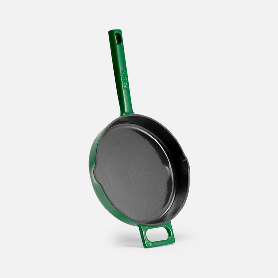Panvica Mattia 3.0, ø 20 cm - Smaltovaná liatinová panvica, lesklá zelená