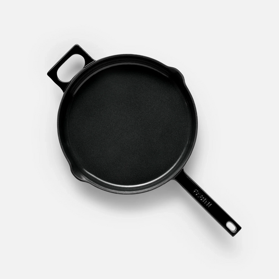 Panvica Mattia 3.0, ø 26 cm - Smaltovaná liatinová panvica, lesklá čierna