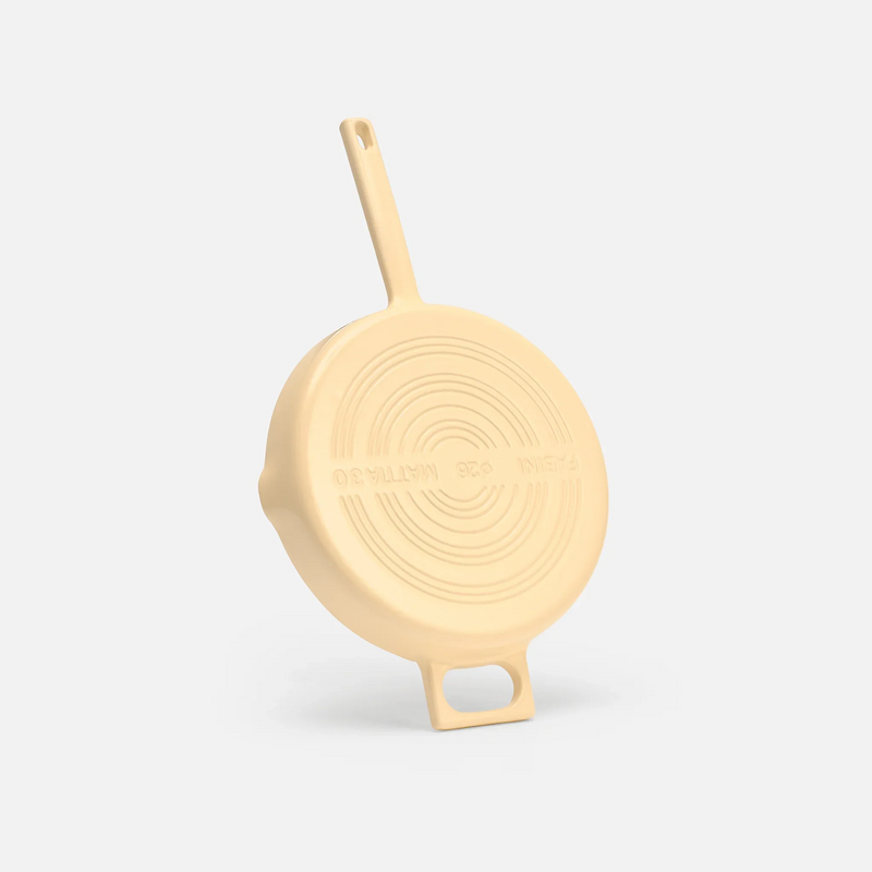 Panvica Mattia 3.0, ø 26 cm - Smaltovaná liatinová panvica, lesklá krémová