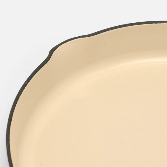 Panvica Mattia 3.0, ø 26 cm - Smaltovaná liatinová panvica, lesklá krémová