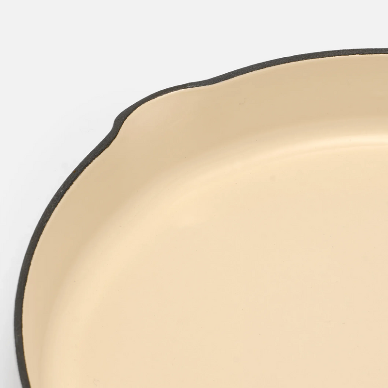 Panvica Mattia 3.0, ø 26 cm - Smaltovaná liatinová panvica, lesklá krémová